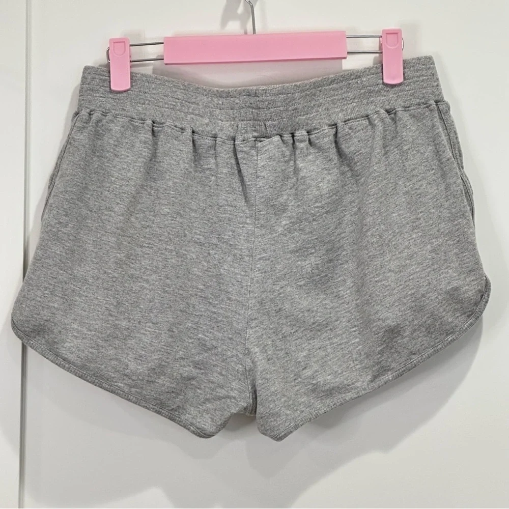 Free People Movement Sting Like A Bee Shorts Dolphin Hem Gray Medium Beachy